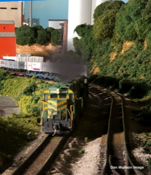 TOFC train near Mokane