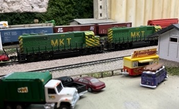 Passing the new Boonville Depot